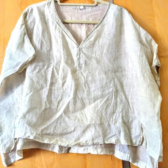 Corean brand Tops - Linen summer top Corean brand Tops - Linen summer top